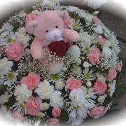 Wreath with teddy 